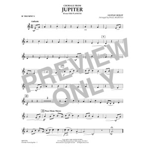 Chorale from Jupiter - Bb Trumpet 1
