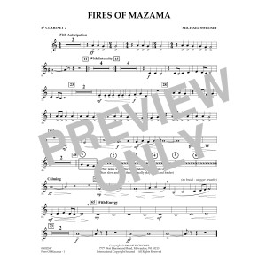 Fires of Mazama - Bb Clarinet 2