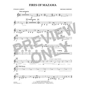 Fires of Mazama - Bb Bass Clarinet