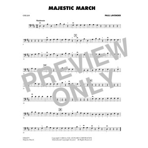 Majestic March - Cello
