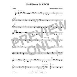Gateway March - F Horn