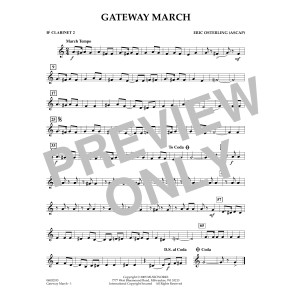 Gateway March - Bb Clarinet 2