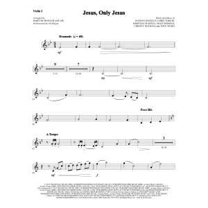 Jesus, Only Jesus - Violin 2
