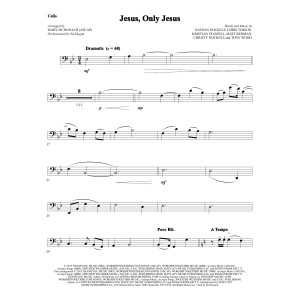 Jesus, Only Jesus - Cello