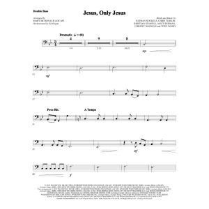 Jesus, Only Jesus - Double Bass