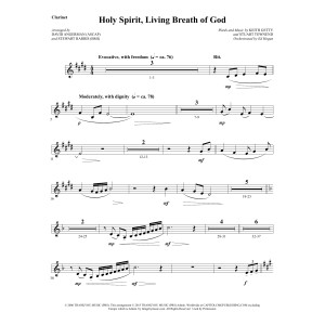 Holy Spirit, Living Breath of God - Bb Clarinet