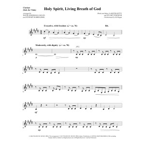 Holy Spirit, Living Breath of God - Clarinet (sub Viola)