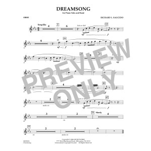 Dreamsong (Piano Feature With Band) - Oboe
