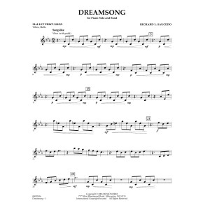 Dreamsong (Piano Feature With Band) - Mallet Percussion