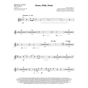 Jesus, Only Jesus - Soprano Sax/Clarinet(sub oboe)