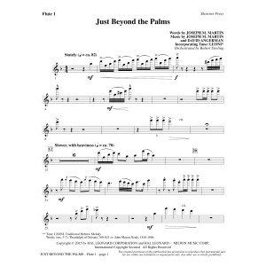 Just Beyond the Palms - Flute 1