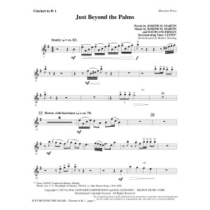 Just Beyond the Palms - Bb Clarinet 1