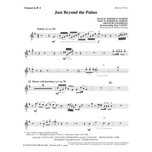 Just Beyond the Palms - Bb Clarinet 2
