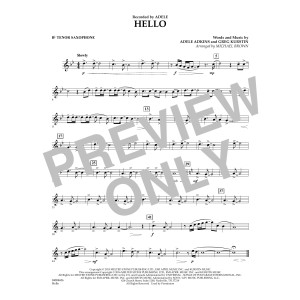 Hello - Bb Tenor Saxophone