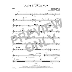 Don't Stop Me Now - Oboe