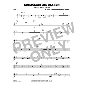 Musicmakers March (Clarinet Section Feature) - Oboe