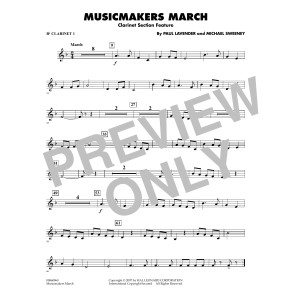 Musicmakers March (Clarinet Section Feature) - Bb Clarinet 1