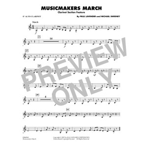 Musicmakers March (Clarinet Section Feature) - Eb Alto Clarinet