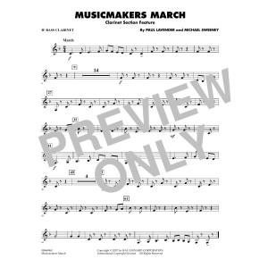 Musicmakers March (Clarinet Section Feature) - Bb Bass Clarinet
