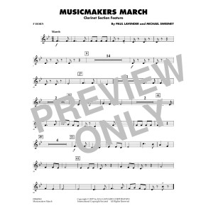 Musicmakers March (Clarinet Section Feature) - F Horn