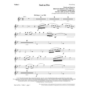 Soul on Fire - Violin 1