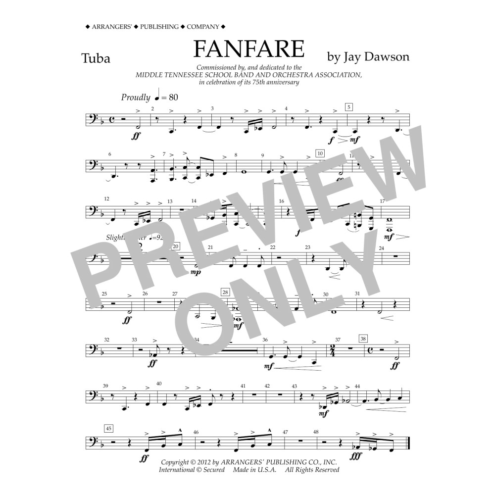 Fanfare - Tuba