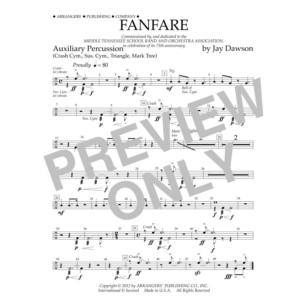 Fanfare - Aux. Percussion