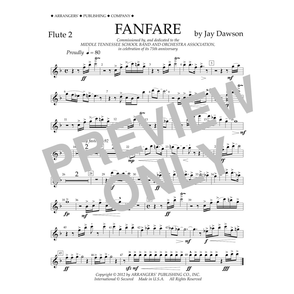 Fanfare - Flute 2