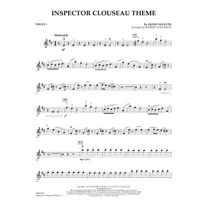 Inspector Clouseau Theme (from The Pink Panther Strikes Again) - Violin 1