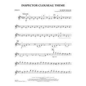 Inspector Clouseau Theme (from The Pink Panther Strikes Again) - Violin 2