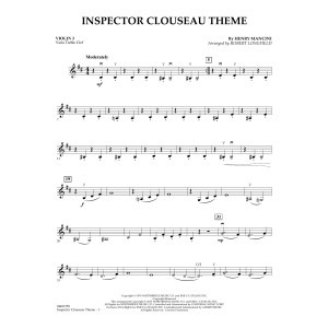 Inspector Clouseau Theme (from The Pink Panther Strikes Again) - Violin 3 (Viola Treble Clef)