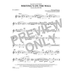 Writing's on the Wall (from Spectre) - Bb Clarinet 1