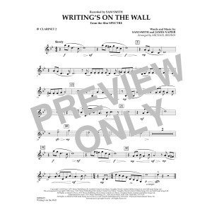 Writing's on the Wall (from Spectre) - Bb Clarinet 2