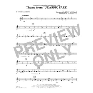 Theme from Jurassic Park - Bb Tenor Saxophone