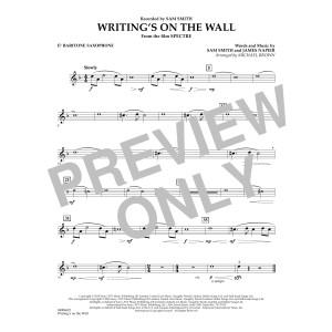 Writing's on the Wall (from Spectre) - Eb Baritone Saxophone