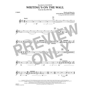 Writing's on the Wall (from Spectre) - F Horn