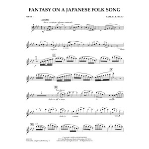 Fantasy On A Japanese Folk Song - Flute 1