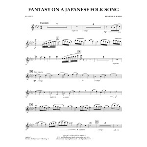Fantasy On A Japanese Folk Song - Flute 2