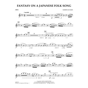 Fantasy On A Japanese Folk Song - Oboe