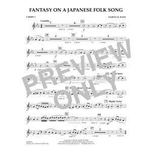Fantasy On A Japanese Folk Song - F Horn 2