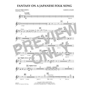 Fantasy On A Japanese Folk Song - Mallet Percussion 1