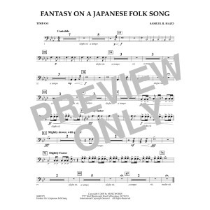 Fantasy On A Japanese Folk Song - Timpani
