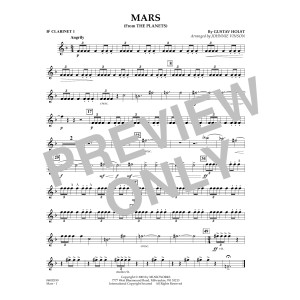 Mars (from The Planets) - Bb Clarinet 1