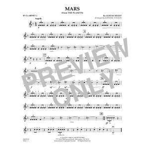 Mars (from The Planets) - Bb Clarinet 2