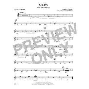 Mars (from The Planets) - Eb Alto Clarinet