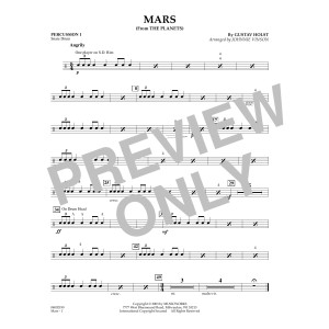 Mars (from The Planets) - Percussion 1