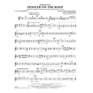 Highlights From Fiddler On The Roof - Eb Alto Saxophone 1
