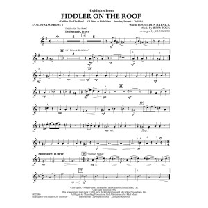 Highlights From Fiddler On The Roof - Eb Alto Saxophone 2