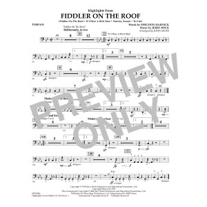 Highlights From Fiddler On The Roof - Timpani