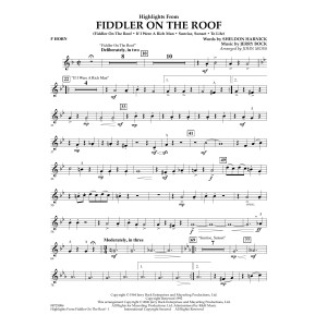 Highlights From Fiddler On The Roof - F Horn